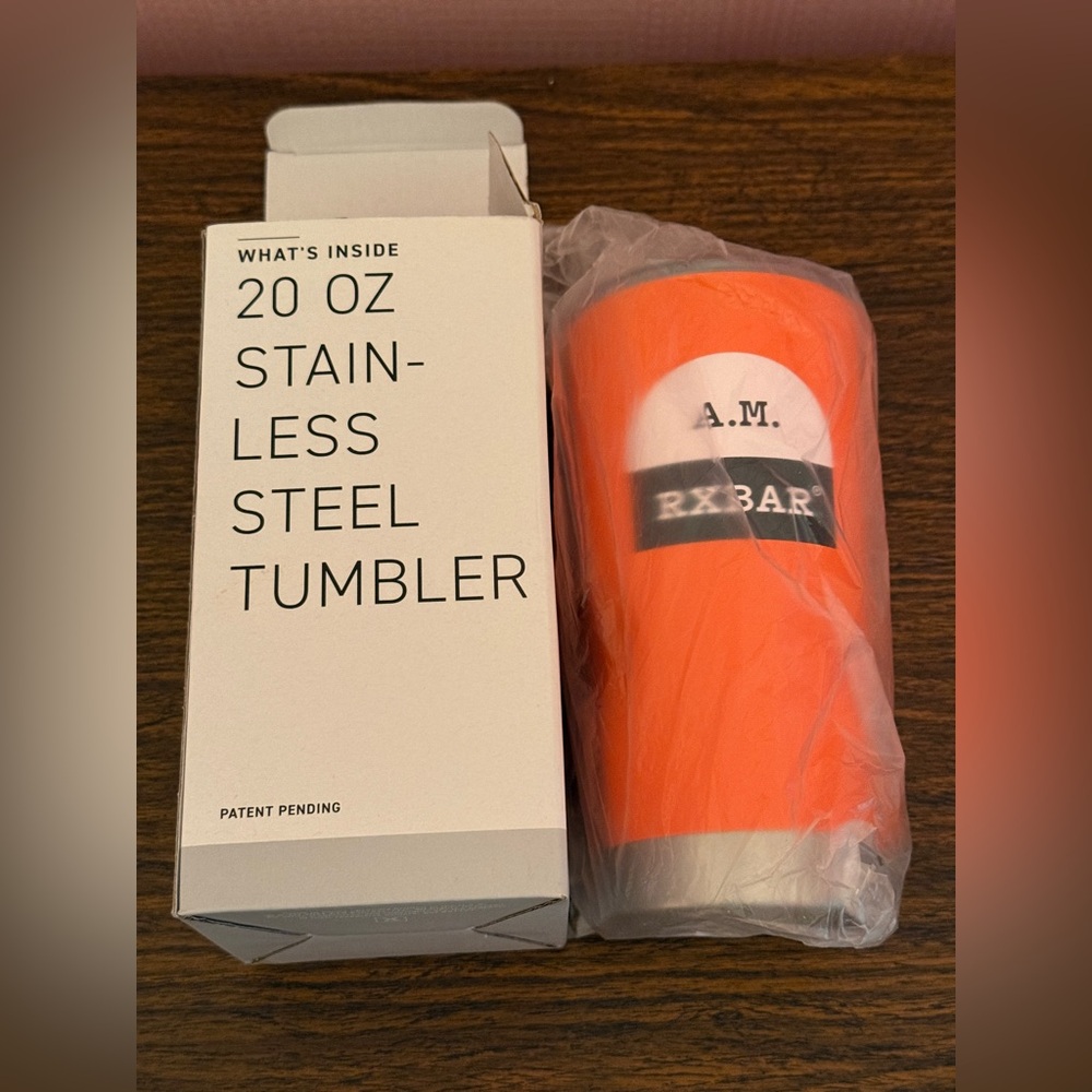 RX BAR FROST STAINLESS STEEL 20 oz TUMBLER NIB